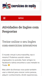 Mobile Screenshot of exerciciosdeingles.net